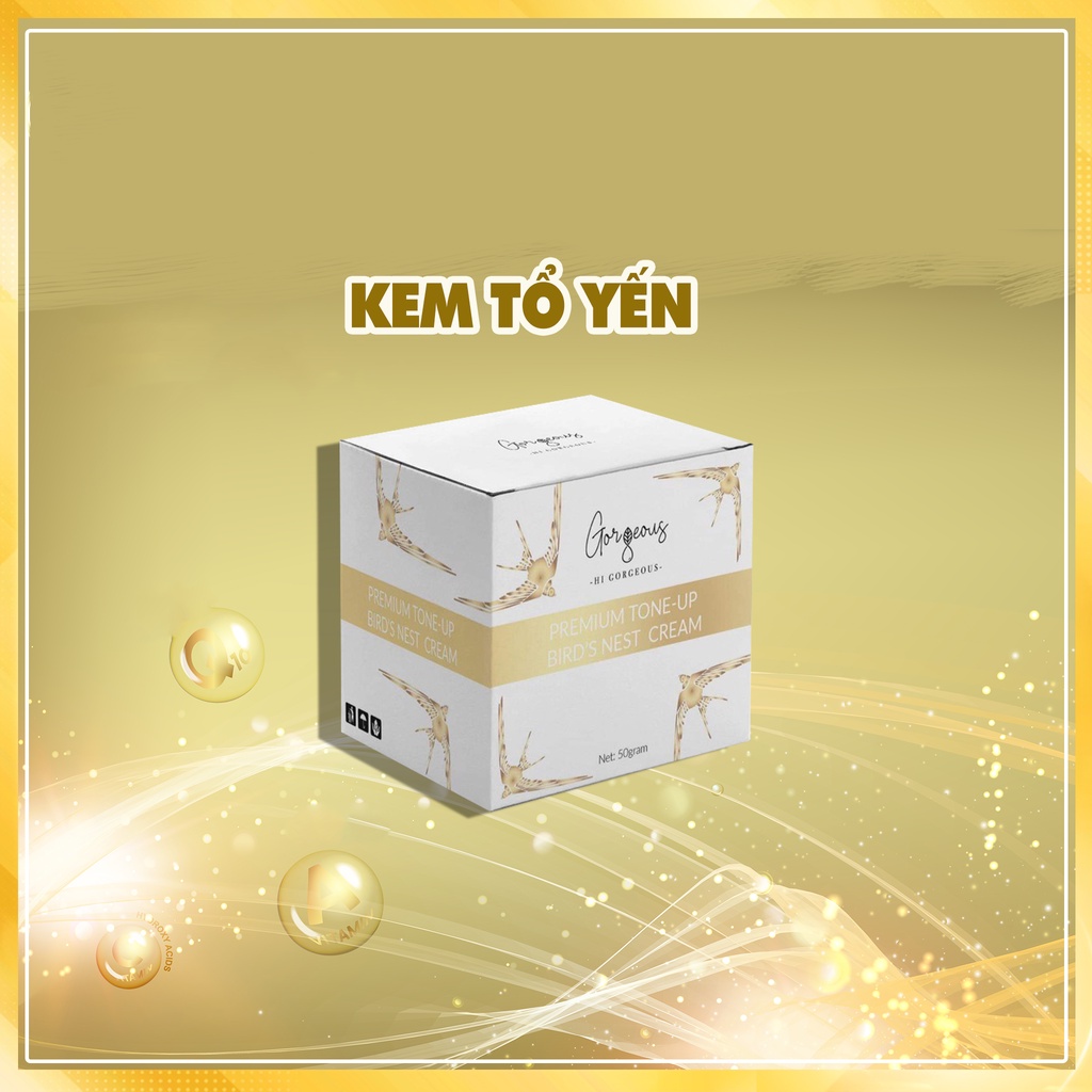 [Chính Hãng] Kem face Kim Cương Tổ Yến Múi Xù GORGEOUS