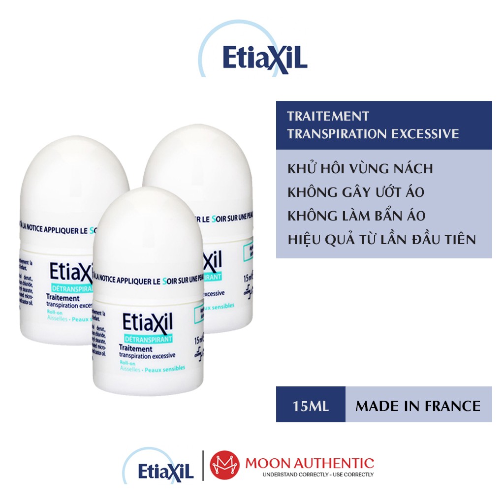 Lăn nách Etiaxil Pháp 15ml, khắc tinh của hôi nách