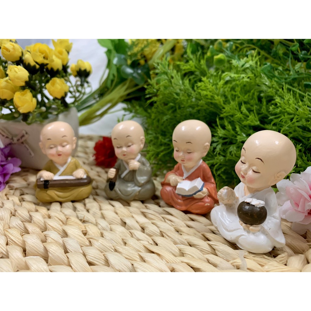 Bộ 4 tượng chú tiểu cầm kỳ thi họa ( Mẫu độc quyền ) | BigBuy360 - bigbuy360.vn