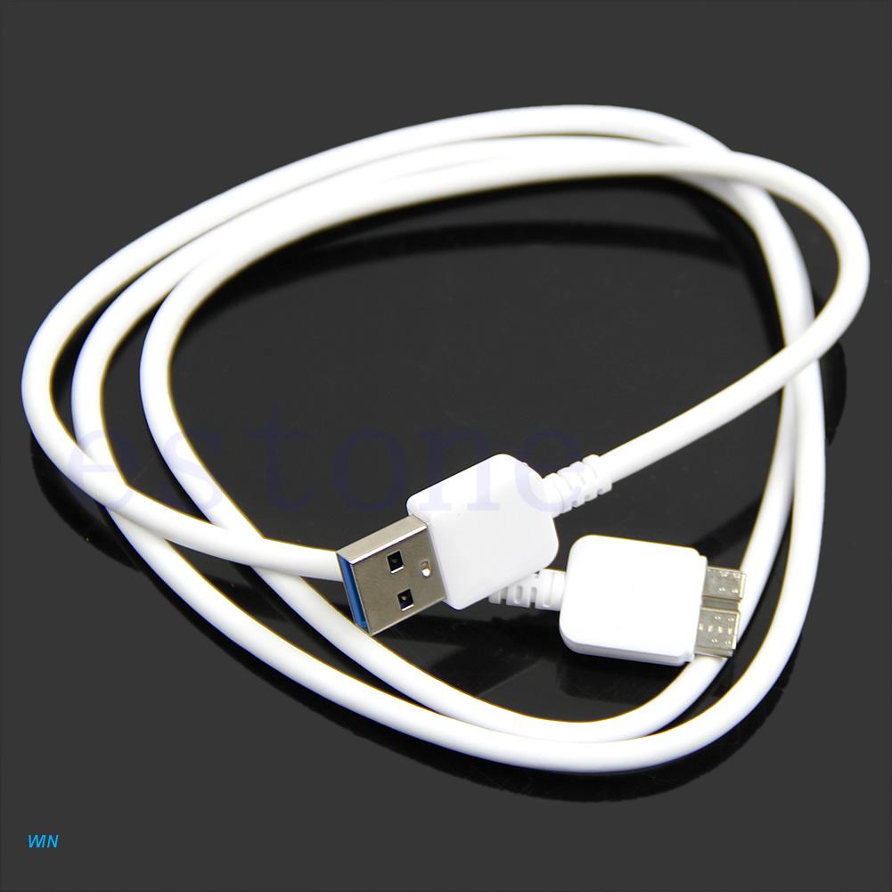 Dây cáp sạc dữ liệu USB 3.0 màu trắng mới cho Samsung Galaxy Note 3 III N9000 S5