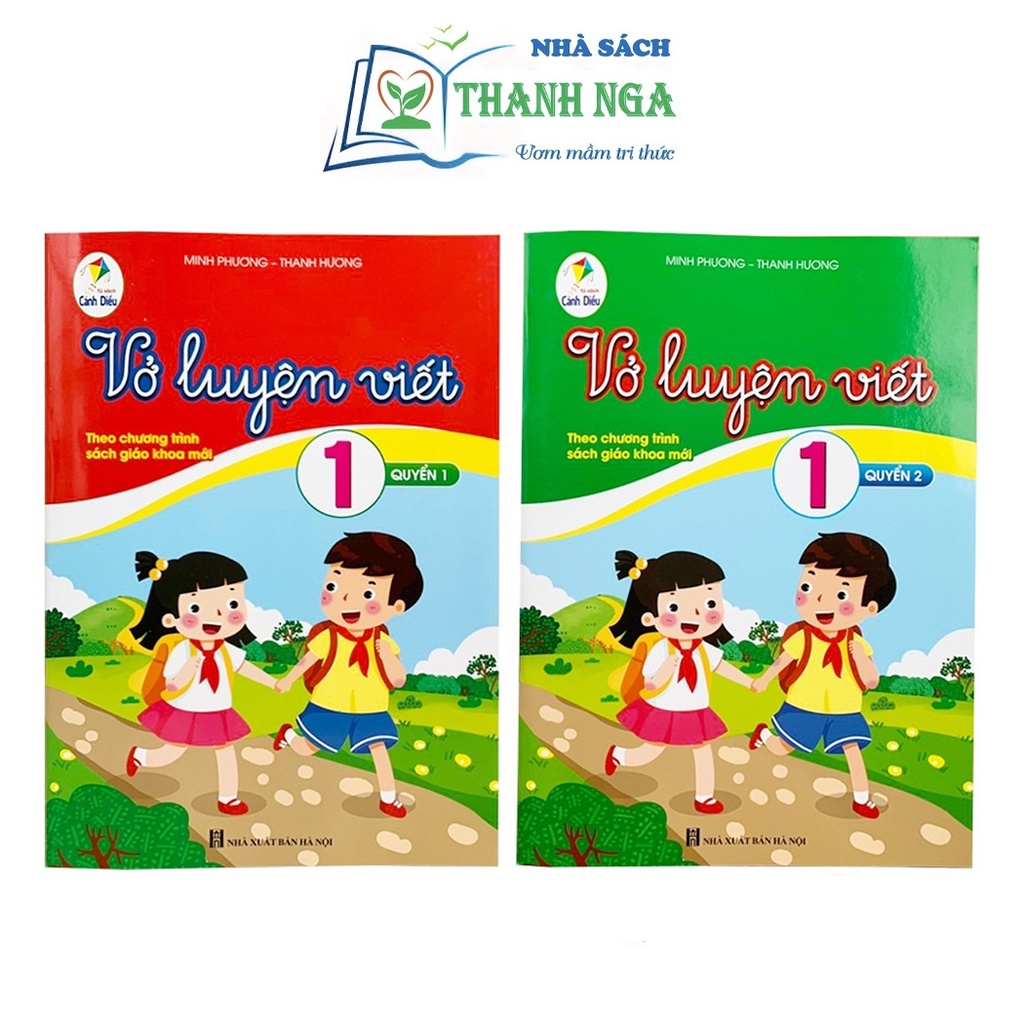 Sách - Vở luyện viết lớp 1 theo chương trình sách giáo khoa mới Cánh diều (2 quyển)