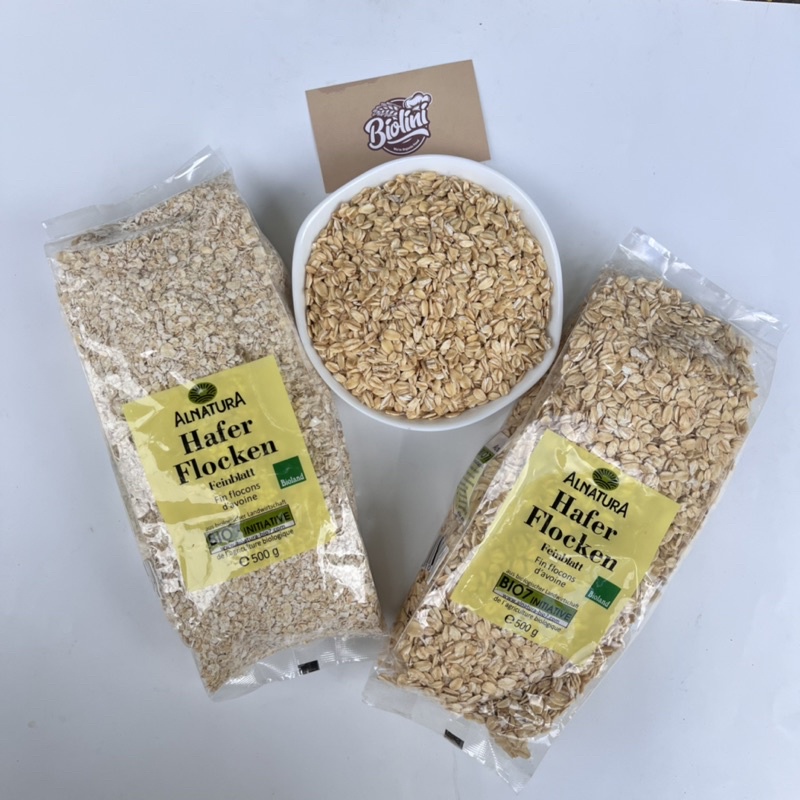 Yến mạch giảm cân Hafer Flocken, yến mạch úc tươi cán dẹt, cán vỡ, ăn kiêng, thơm ngon, bổ dưỡng 1kg