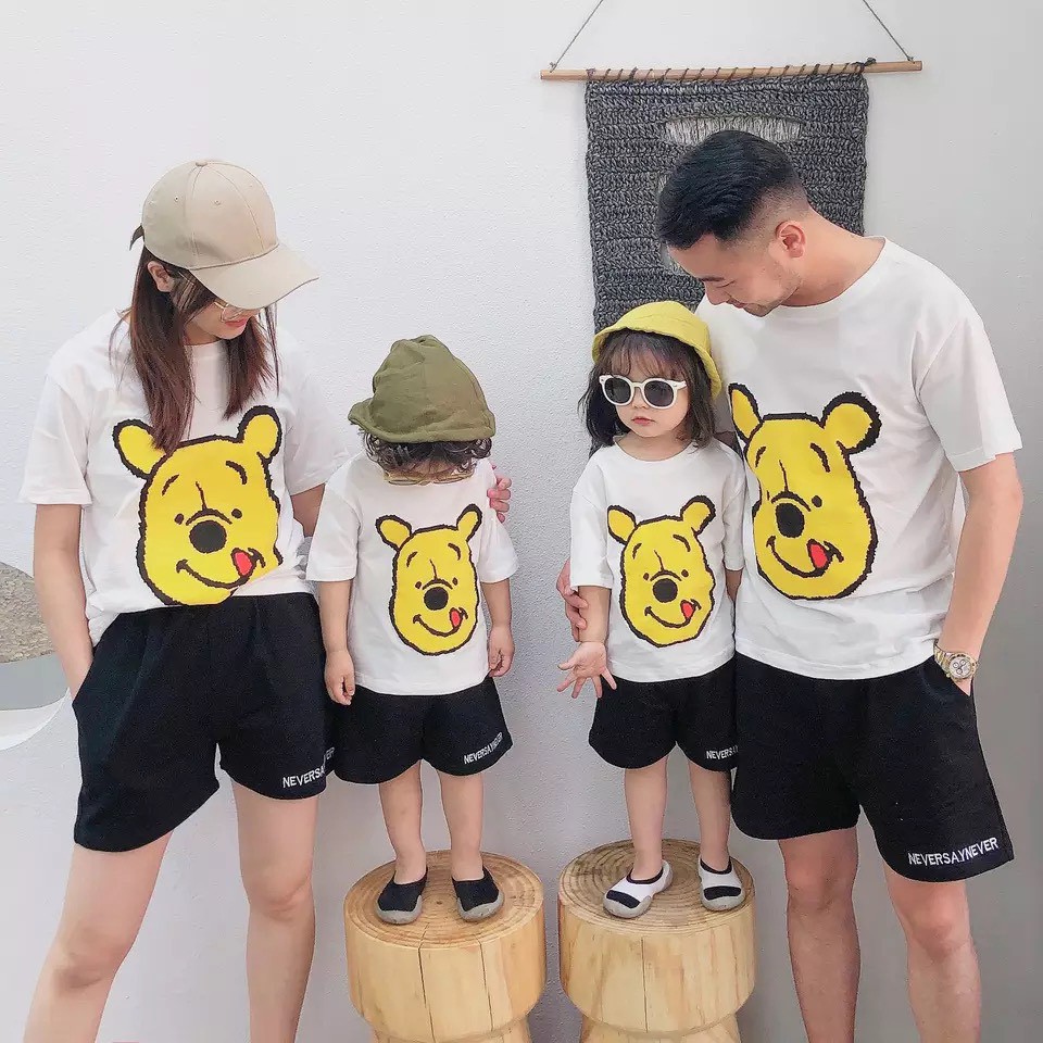 Áo gia đình Gấu POOH - Có ảnh thật