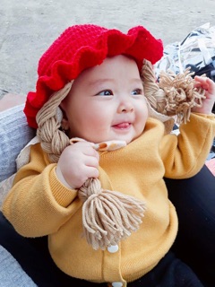 Mũ thắt bím tóc nhiều màu [HÌNH THẬT]