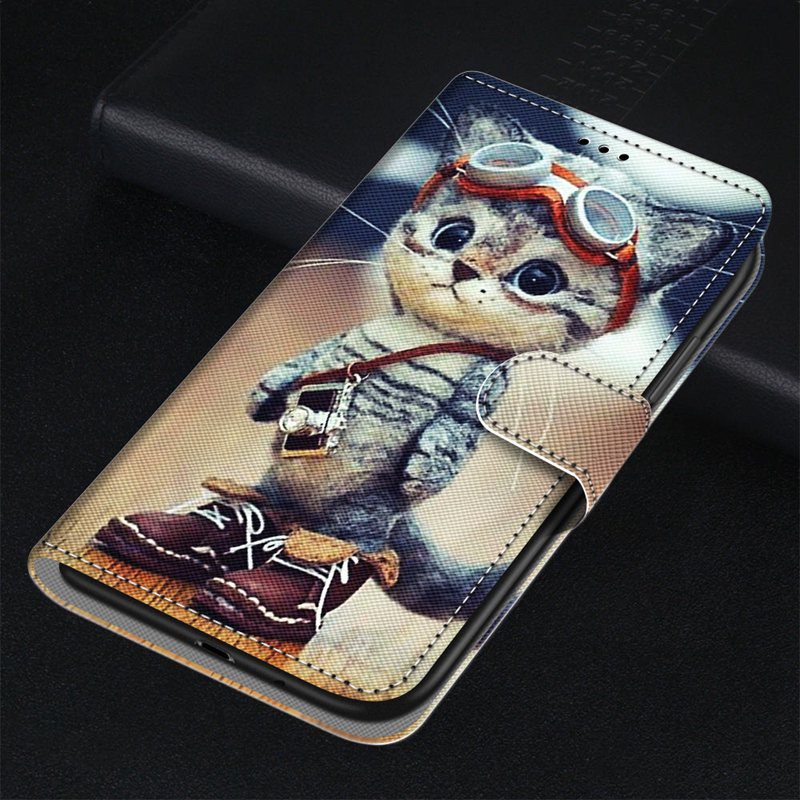 Cute Cat Butterfly Pattern Wallet Phone Case For Huawei Honor 9X Lite 10X Mate 40 Pro P Smart 2021 Y7A Y9A Leather Flip Back Cover