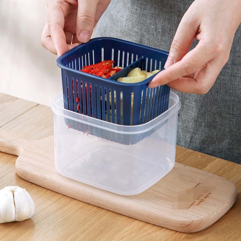 Khay đựng thức ăn để tủ lạnh có thể tháo rời tiện dụng