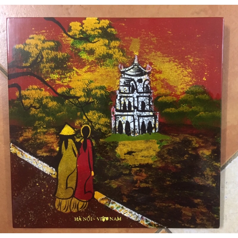 Tranh sơn mài Khuê văn các, Chùa một cột, Phố cổ