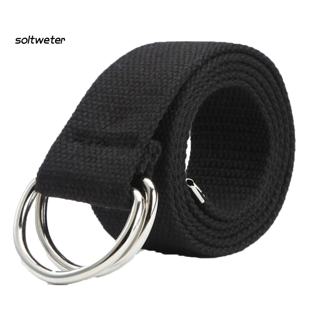 Dây đai bằng vải có khóa gài bằng kim loại thời trang sành điệu cho cả nam và nữ