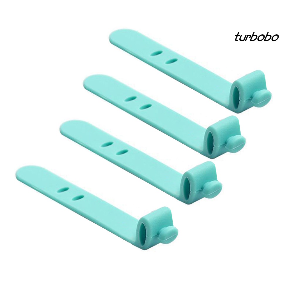 Set 4 Phụ Kiện Giữ Dây Cáp Gọn Gàng Bằng Silicon Tiện Dụng