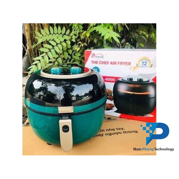 NỒI CHIÊN KHÔNG DẦU 8L PL HOME THE CHEF AIR FRYER - 8L - BẢO HÀNH 12 THÁNG CHÍNH HÃNG