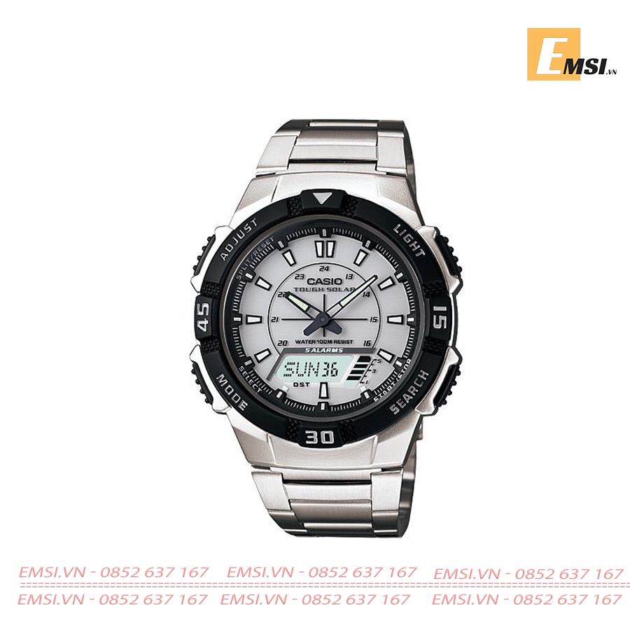 Casio AQ-S800WD-7E - Đồng Hồ Nam - Năng Lượng Mặt Trời - Size Mặt 42mm - Kính Nhựa