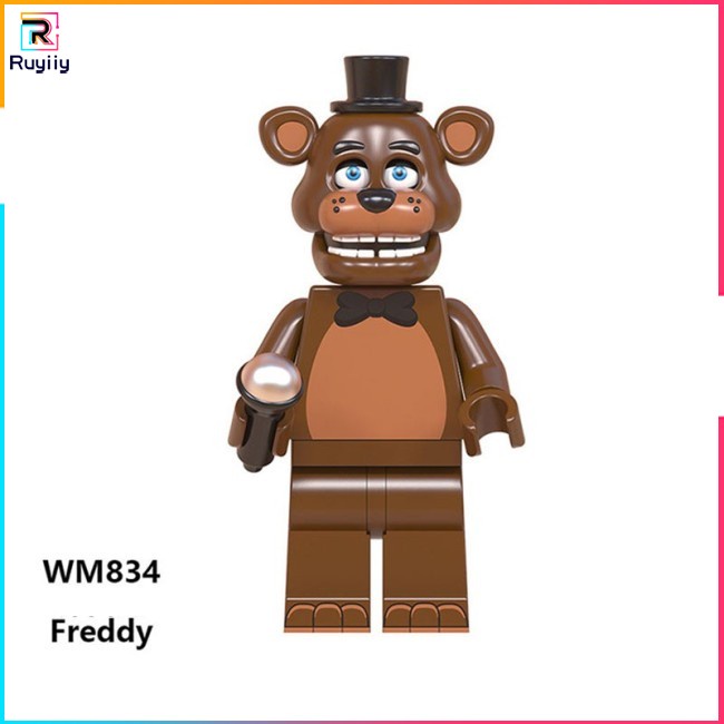 Mô Hình Lắp Ráp Nhân Vật FNAF Series Fizbear / Bonnie / Chica / Foxy / Freddy Mini Lego