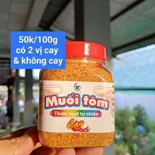 Muối tôm 100gr không bột ngọt, tôm tươi sống