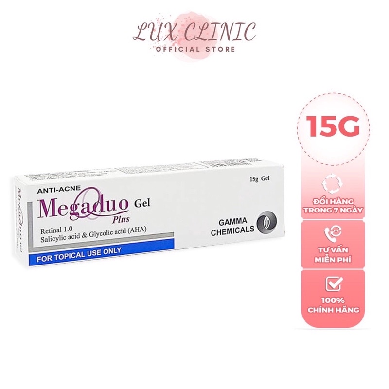 Gel giảm mụn ẩn và thâm Gamma Megaduo Gel tuýp 15gr