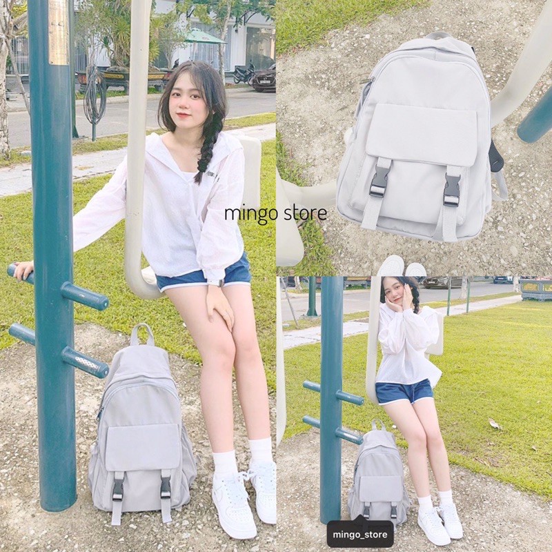 [Mã SKAMCLU9 giảm 10% đơn 100K] Balo 2 ngăn lớn chất dù mịn dày dặn vừa lap 15,6 (KER BACKPACK)