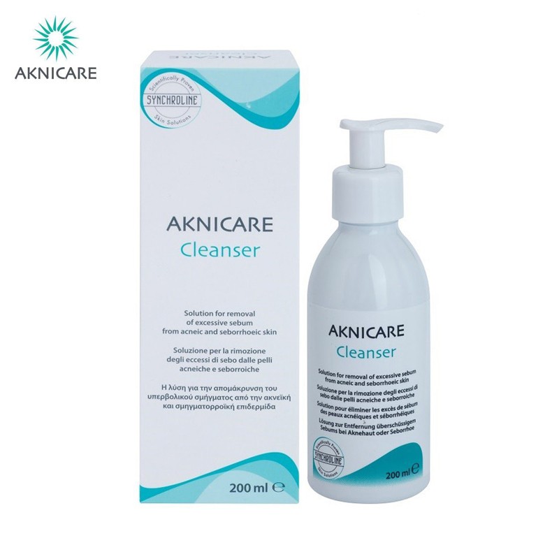 Aknicare Gel Rửa Mặt Cho Da Dầu Mụn Cleanser 200ml