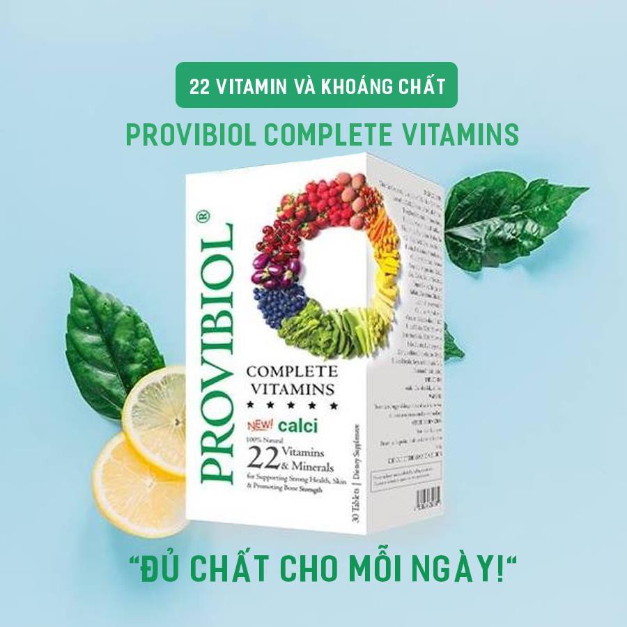 Provibiol Vitamin Complete hộp 60 viên - Bổ sung 22 vitamin và khoáng chất