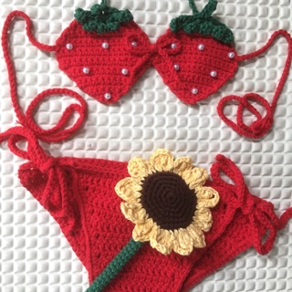 Bikini len sợi handmade cho bé