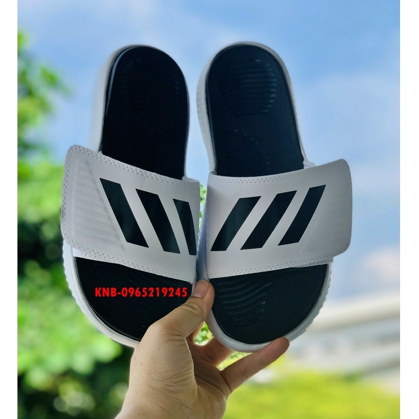 Dép 𝐀𝐃𝐈𝐃𝐀𝐒,dép adidas,dep adidas Alphabounce,dép quai ngang nam nu 3 sọc hàng xịn 1-1 đế dày nhẹ tặng hộp màu trắng