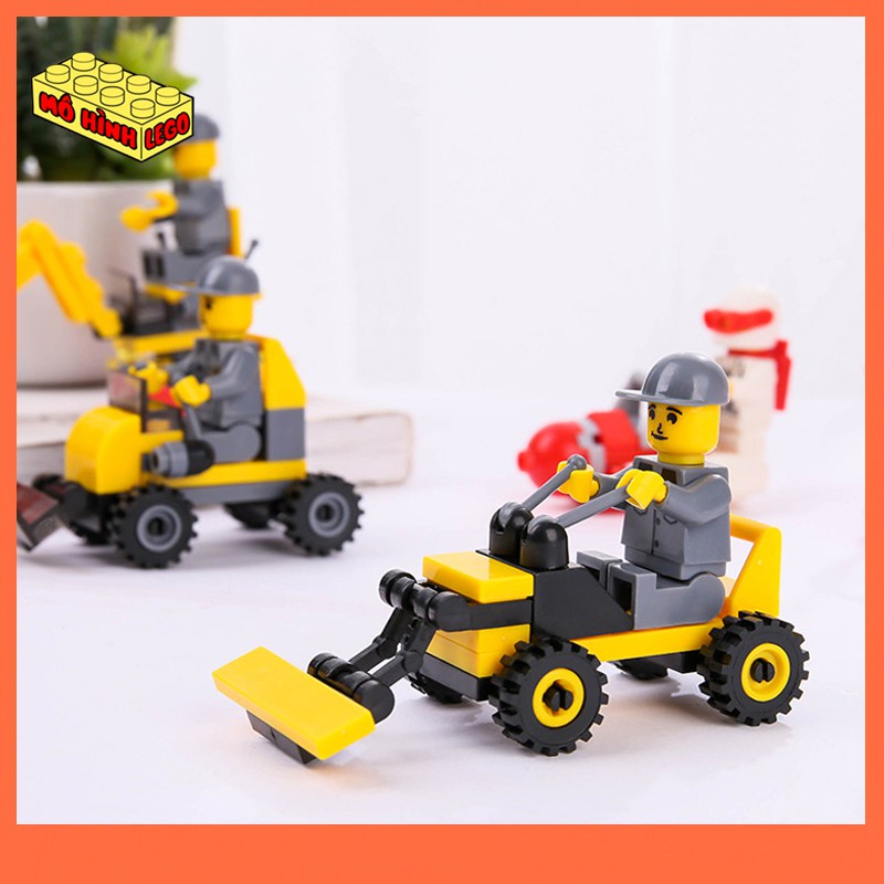 Đồ chơi lắp ghép lego giá rẻ mô hình xe ô tô máy bay xe tăng xe công trương mini cho bé phát triển trí não