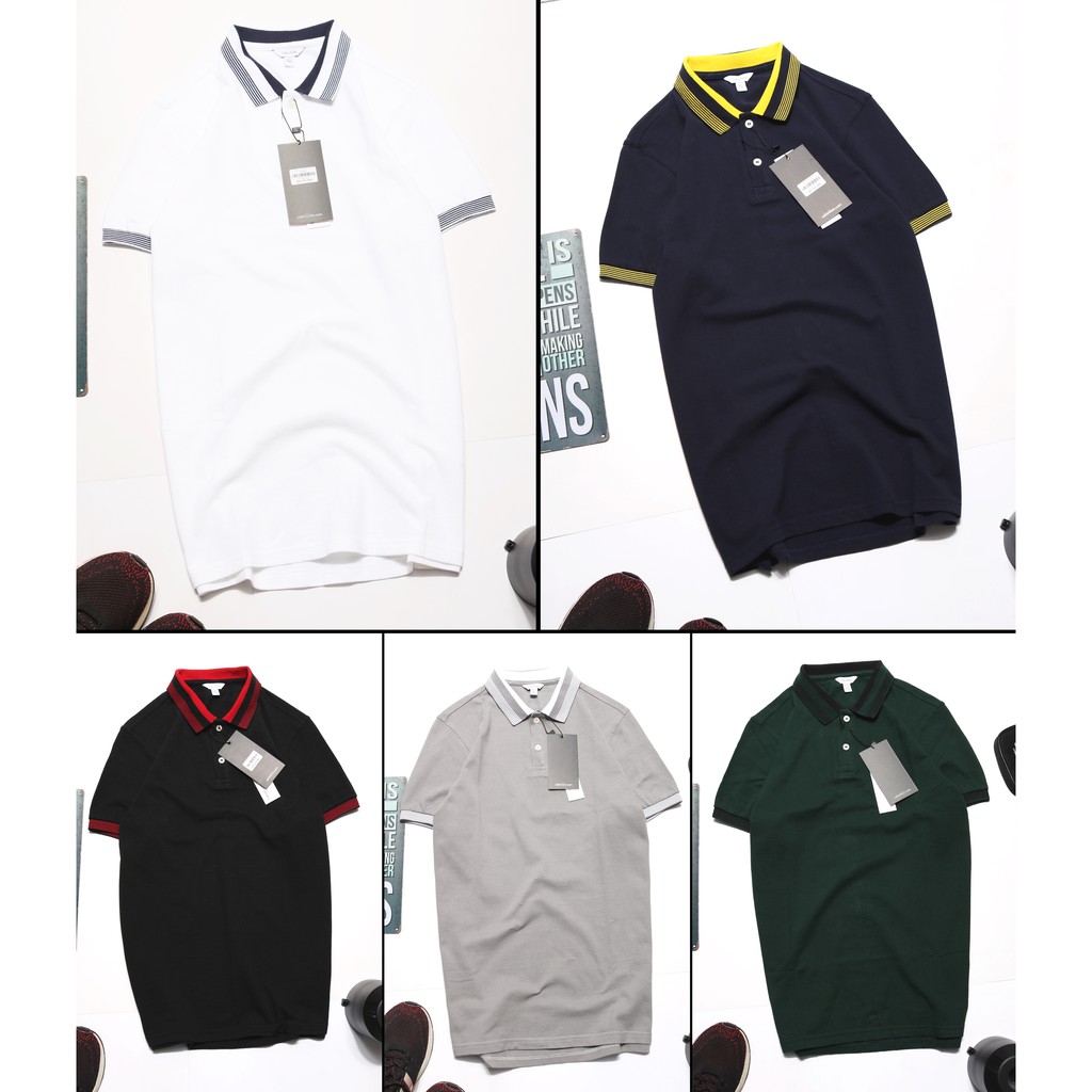 Áo Thun có cổ Polo 2 viền cổ + tay áo  SLimFit  Mã polo lần này đẹp hết ý , ae nào sờ vào cũng băm 2-3c