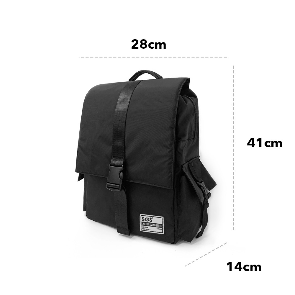 Balo Nắp Dài SAIGON SWAGGER® SGS Flapped BackpackNgăn Chống Sốc 15inch