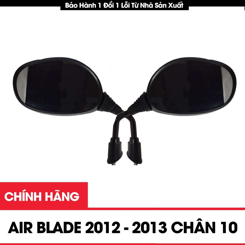 Bộ gương chiếu hậu xe máy Airblade 2012, 2013 chính hiệu Daichi chân gương 10mm