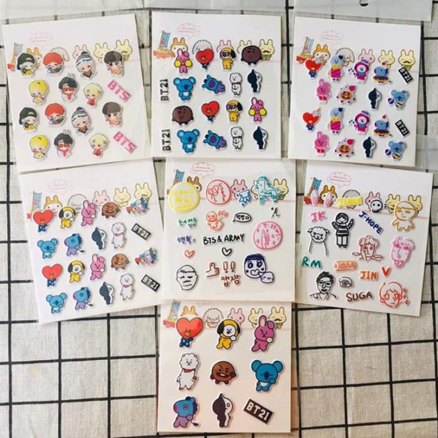 Stickers nổi bt21