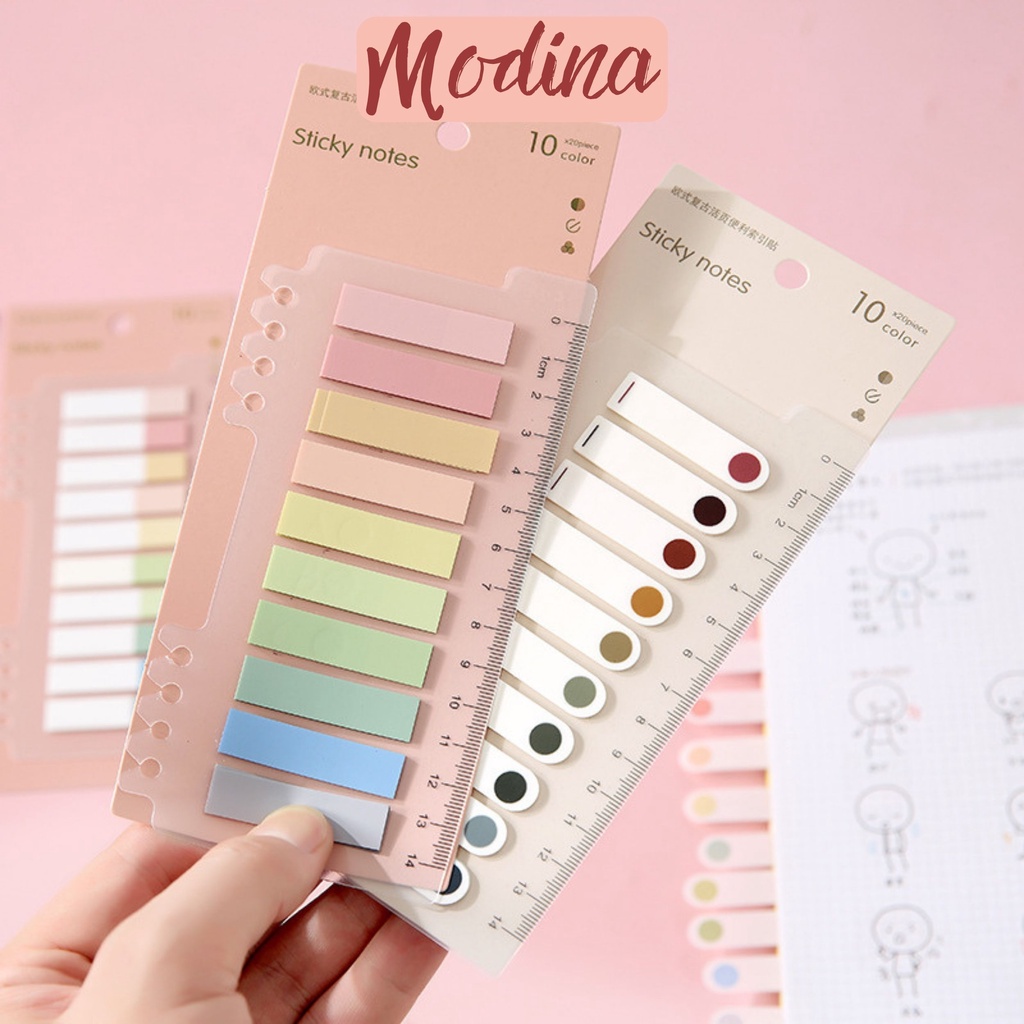 Giấy note cute nhiều màu, giấy ghi chú đánh dấu trang hàn quốc