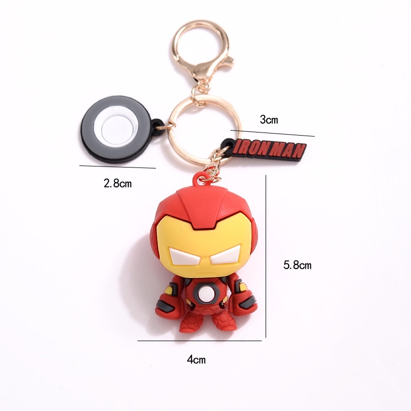 Móc khóa biệt đội Avengers siêu anh hùng Marvel Người nhận Hulk Thor- Loại to đẹp