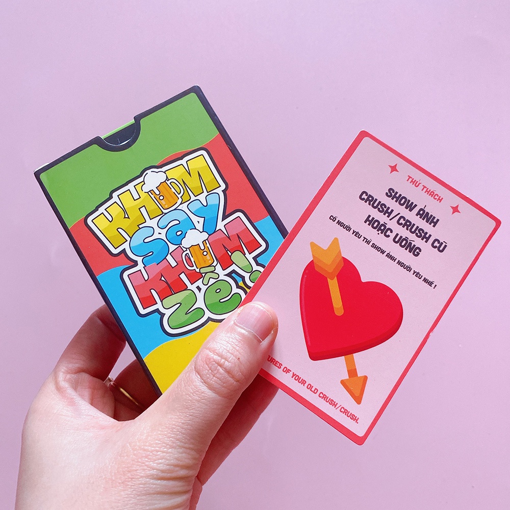 Bộ Bài Drinking Game Khum Say Khum Về 52 Lá Bài Truth Or Dare Thử Thách  Dành Cho Nhóm Bạn Tụ Tập Vui Chơi TM-KSAY