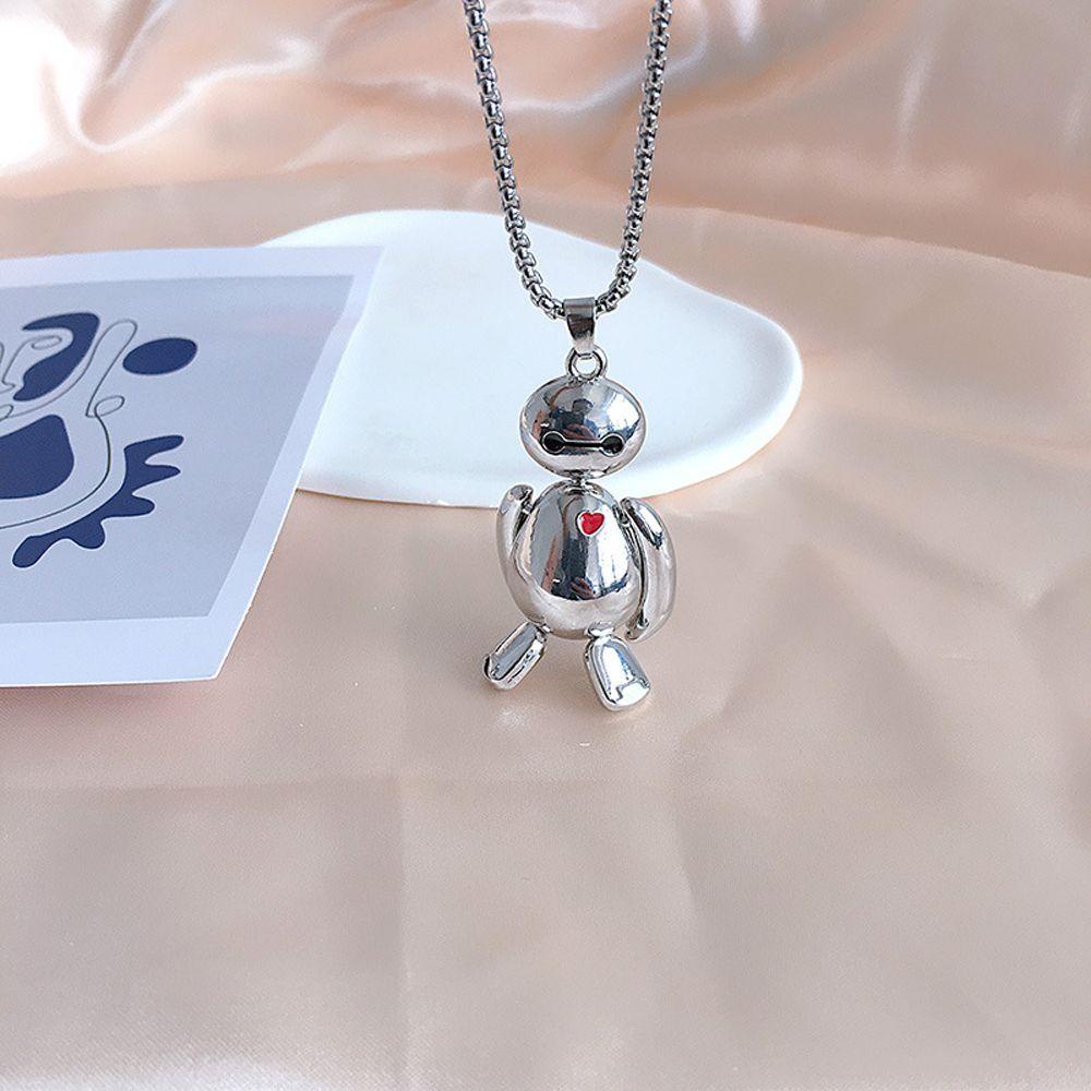 Vòng cổ Mặt Baymax Bằng Kim Loại Thời Trang Cho Nam