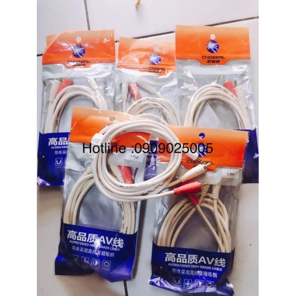 Dây 3ly ra 2 đầu Av 1,8m cao cấp