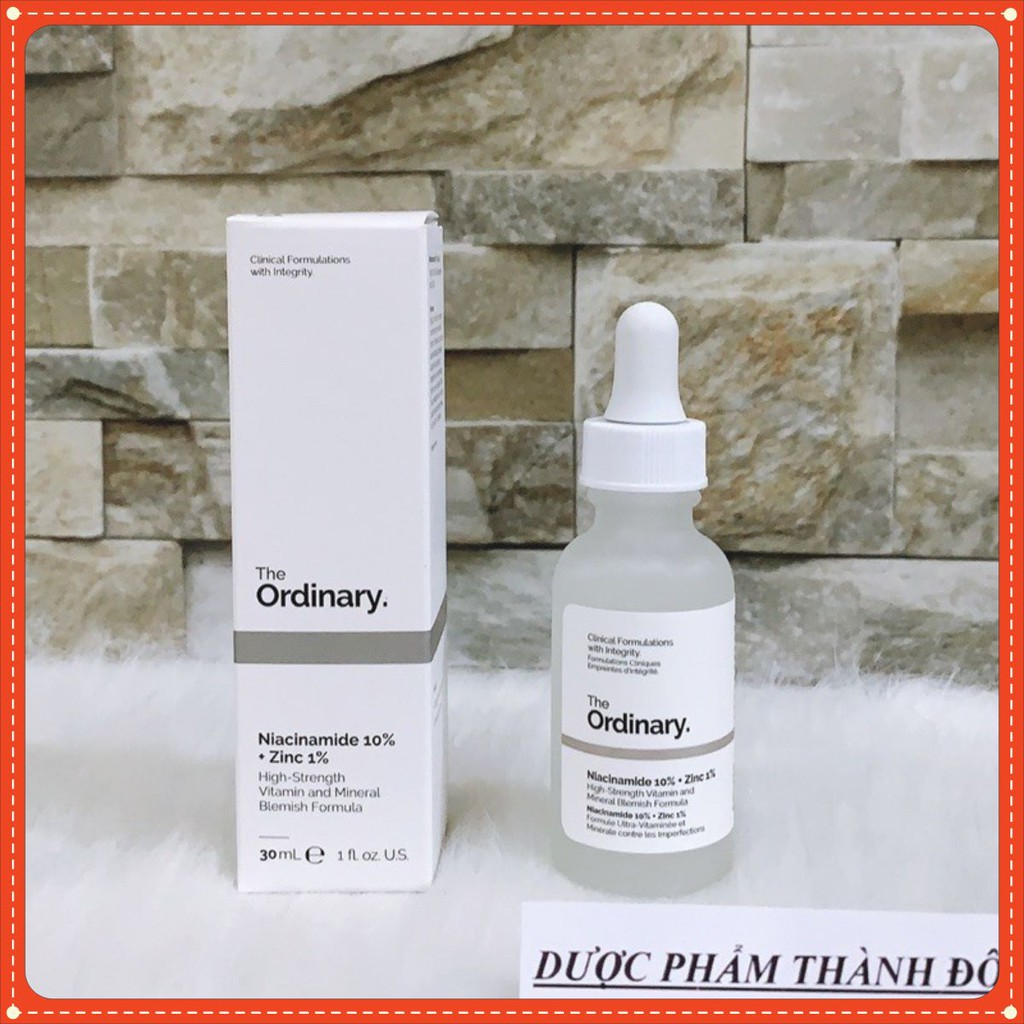 Serum The Ordinary Niacinamide 10% + Zinc 1% – Serum Chống Viêm, Giảm Kích Ứng Dành Cho Da Mụn