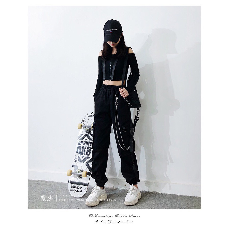 Quần kaki túi hộp,Quần jogger kaki kèm dây xích WINKI (3Size S,M,L) | BigBuy360 - bigbuy360.vn