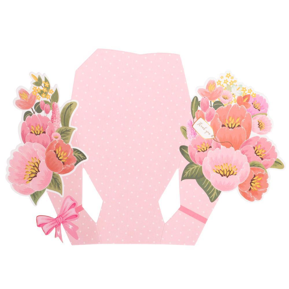 Thiệp Mời Đám Cưới Hình Hoa 3D Sáng Tạo Có Thể Gập Lại