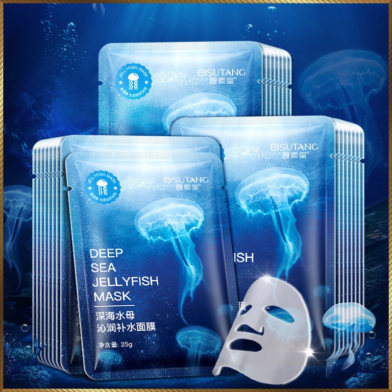 Mặt nạ đắp mặt Sứa Biển Bisutang cấp ẩm căng mịn và làm dịu da kích ứng BS965