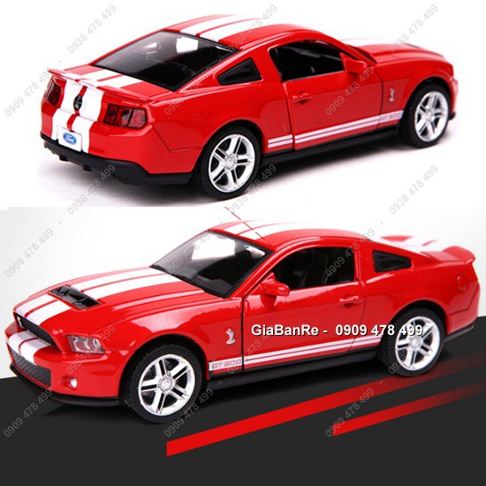 XE MÔ HÌNH SẮT 1:32 SHELBY MUSTANG COBRA GT500 - ĐỎ - 9705.1