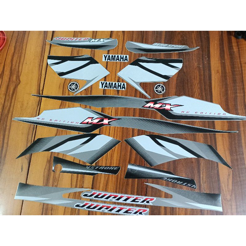 Bộ tem Jupiter MX màu xám đen 3 lớp cao cấp