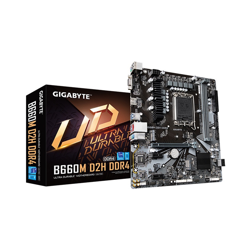 Bo mạch chủ Gigabyte B660M D2H DDR4 - Bảo hành chính hãng 36 Tháng