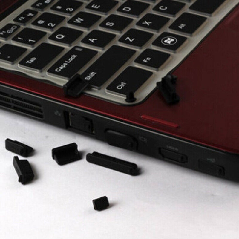 Set 16 Nút Silicone Bịt Lỗ Cắm Usb Chống Bụi Cho Laptop Pc