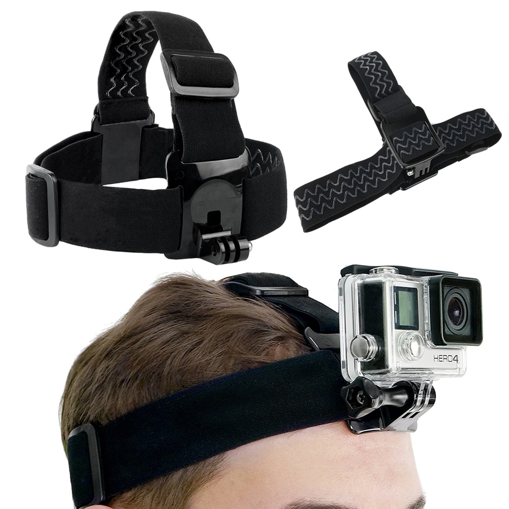 Dây Đeo Đầu Gắn Máy Ảnh Hành Động GoPro HD Hero 10 9 8 7 6 5 4 3 SJ4000
