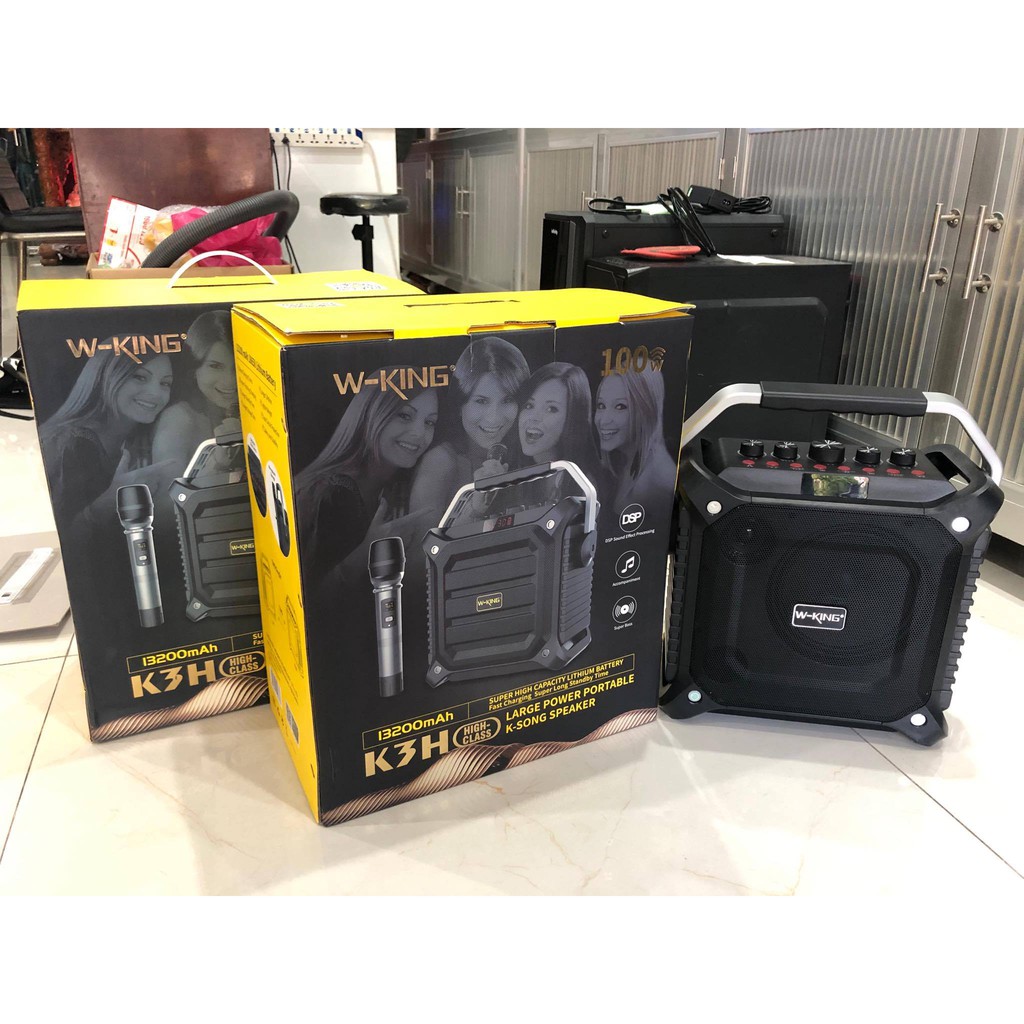 Loa di động Karaoke W-King K3H 100W có mic