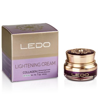 Kem dưỡng trắng da, giữ ẩm, giảm nếp nhăn, ngừa lão hóa, chống nắng Lightening Cream LEDO 30g