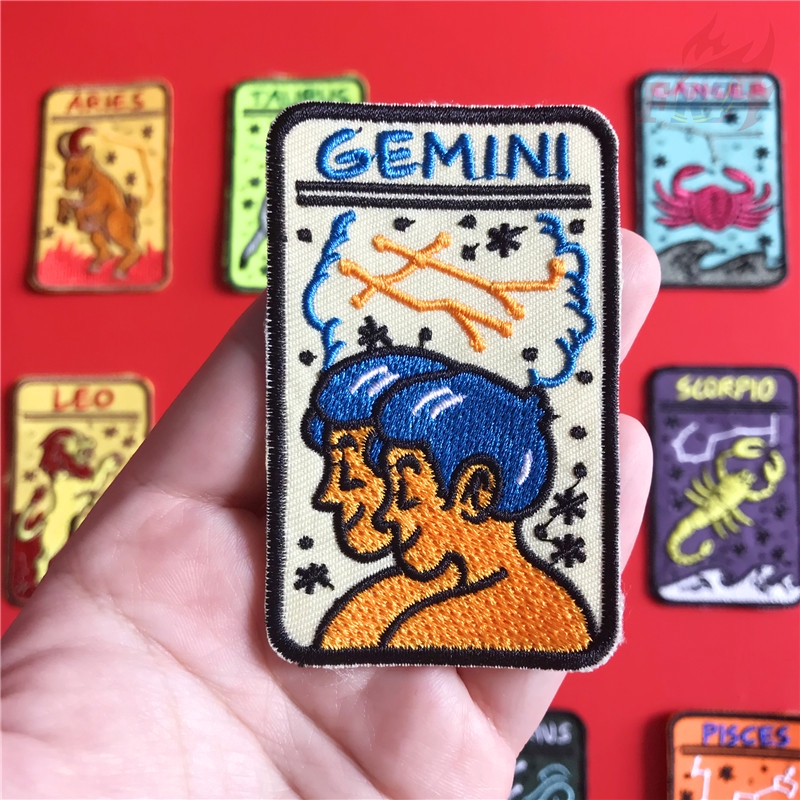 1 Miếng Vá Trang Trí Hình Tròn Kiểu Dáng Chòm Sao 03x7.8cm