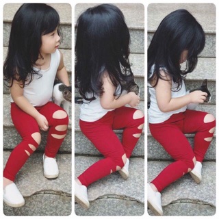 Quần legging rách bé 8-20kg