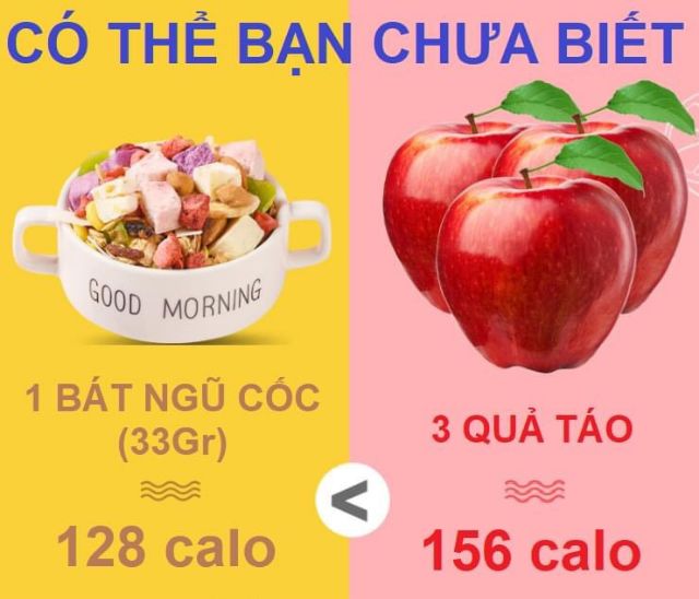 Túi 500g Ngũ cốc sữa chua hoa quả yến mạch