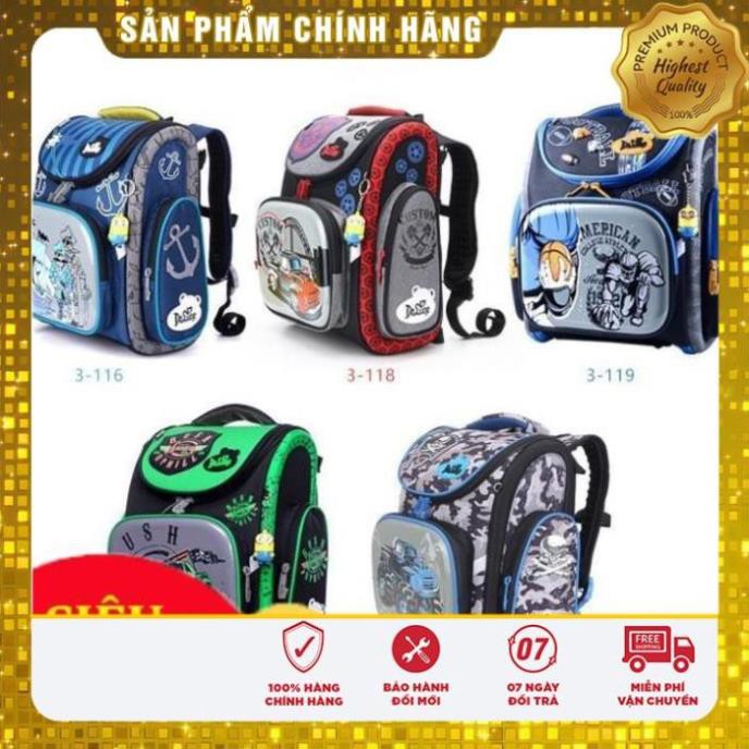 Cặp chống gù thương hiệu Delune cho bé trai, cặp chống gù học sinh tiểu học
