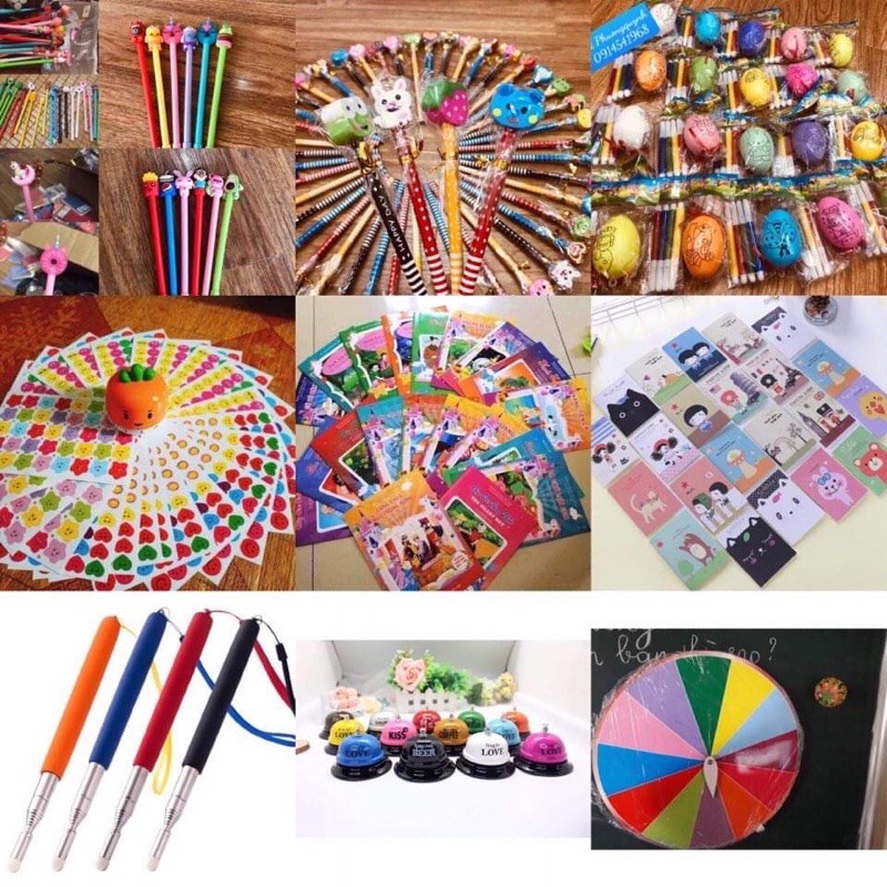 Combo giáo cụ quà tặng (60 set quà 5 món đong gói săn)