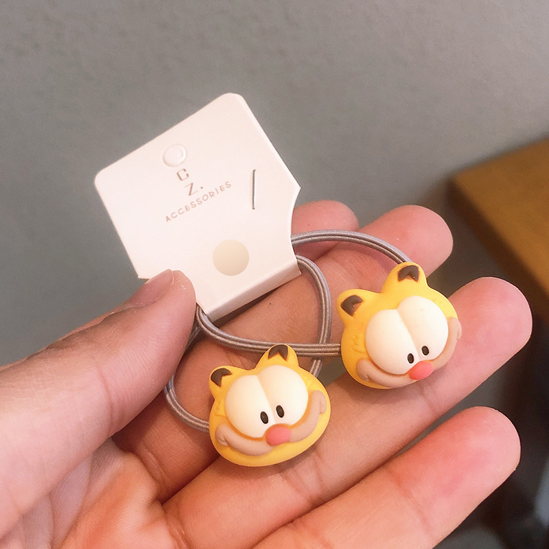 Set 2 Dây Cột Tóc Co Giãn Hình Sóc Chuột Dễ Thương Cho Bé Gái